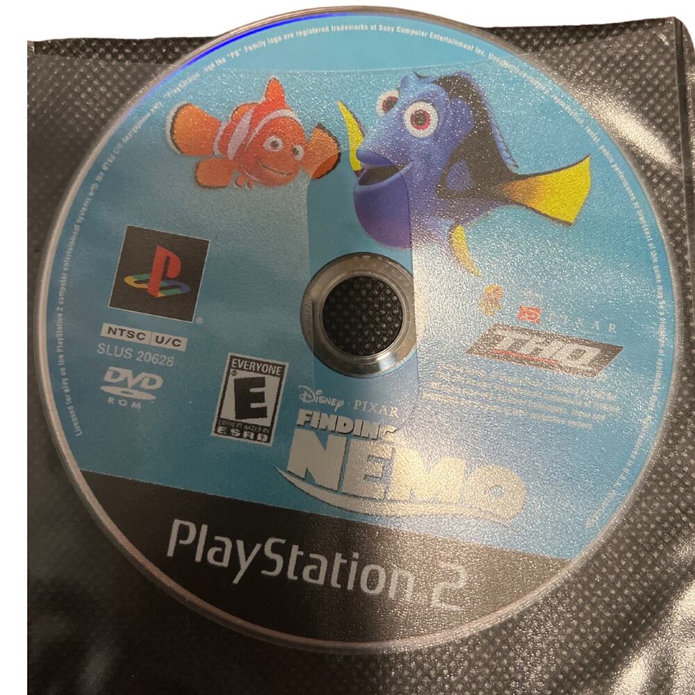 Disney Pixar Finding Nemo Sony PlayStation 2, 2003 PS2 Game Disk Only Rated E